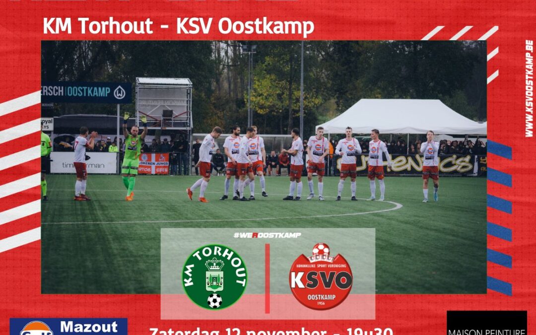 13/11/2022: Derby KM Torhout-KSV Oostkamp halfweg afgefloten bij 1-0 tussenstand